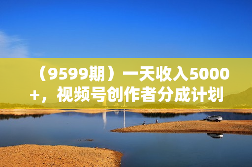 （9599期）一天收入5000+，视频号创作者分成计划，最新100%原创玩法，小白也可以轻