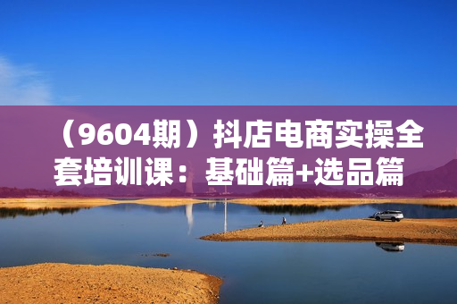 （9604期）抖店电商实操全套培训课：基础篇+选品篇+流量篇，从入门到爆款打造