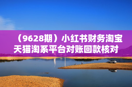 （9628期）小红书财务淘宝天猫淘系平台对账回款核对成本核算支付宝自动取数电商日报表