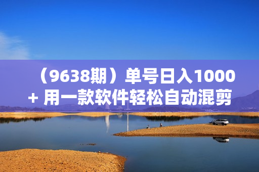 （9638期）单号日入1000+ 用一款软件轻松自动混剪批量生成原创视频 一键全网分发（