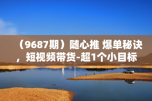 （9687期）随心推 爆单秘诀，短视频带货-超1个小目标的投放心得（7节视频课）