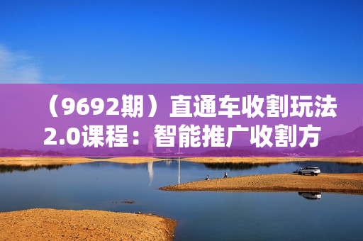 （9692期）直通车收割玩法2.0课程：智能推广收割方法+标准推广收割方法（20节课）
