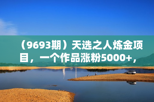 （9693期）天选之人炼金项目，一个作品涨粉5000+，单号变现3.6w