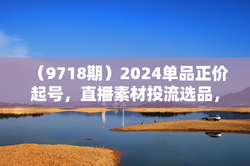 （9718期）2024单品正价起号，直播素材投流选品，选品课+投流课+素材课+卡首屏-101节