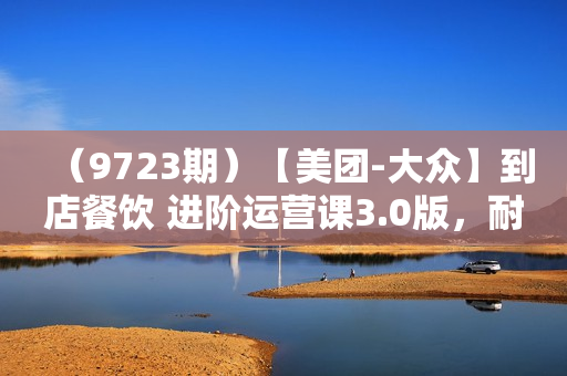 （9723期）【美团-大众】到店餐饮 进阶运营课3.0版，耐心看完所有视频你也能做好运营