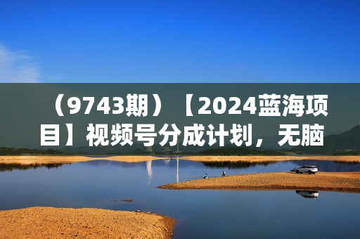 （9743期）【2024蓝海项目】视频号分成计划，无脑搬运国外ASMR视频，新手小白轻松
