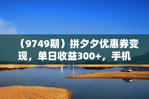 （9749期）拼夕夕优惠券变现，单日收益300+，手机电脑都可操作