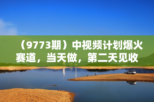 （9773期）中视频计划爆火赛道，当天做，第二天见收益，轻松破百万播放，日入7000+