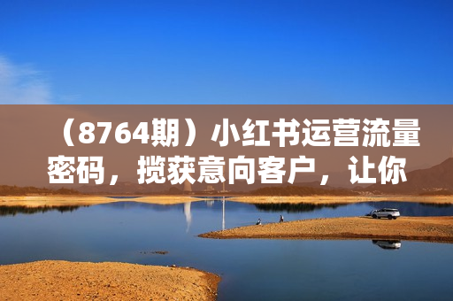 （8764期）小红书运营流量密码，揽获意向客户，让你的小红书高点赞多粉丝高转化
