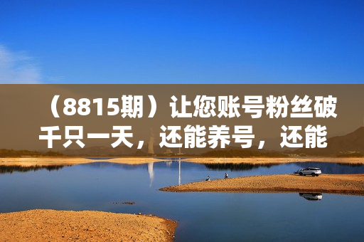 （8815期）让您账号粉丝破千只一天，还能养号，还能创收，还是自动方式，还不用再