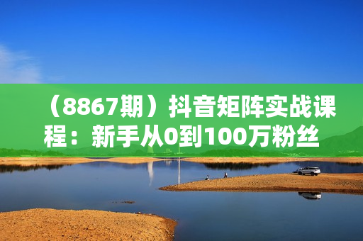 （8867期）抖音矩阵实战课程：新手从0到100万粉丝，全套抖音变现实操