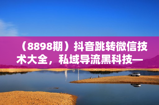 （8898期）抖音跳转微信技术大全，私域导流黑科技—卡片圆码小风车