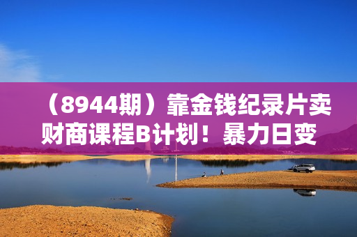 （8944期）靠金钱纪录片卖财商课程B计划！暴力日变现3000+，喂饭式干货教程！