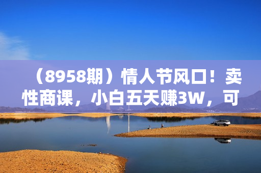（8958期）情人节风口！卖性商课，小白五天赚3W，可卖可学可分享！