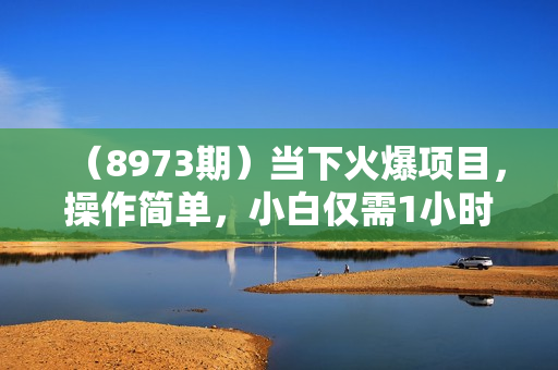（8973期）当下火爆项目，操作简单，小白仅需1小时轻松上手日入1000+