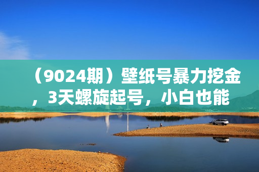 （9024期）壁纸号暴力挖金，3天螺旋起号，小白也能月入1w+