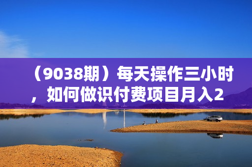 （9038期）每天操作三小时，如何做识付费项目月入20W+