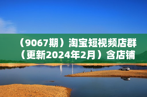 （9067期）淘宝短视频店群（更新2024年2月）含店铺注册、选品思路、视频素材、上传