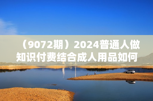 （9072期）2024普通人做知识付费结合成人用品如何实现单月变现30w 保姆教学1.0
