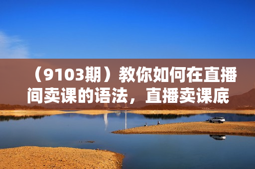（9103期）教你如何在直播间卖课的语法，直播卖课底层逻辑（10节课）