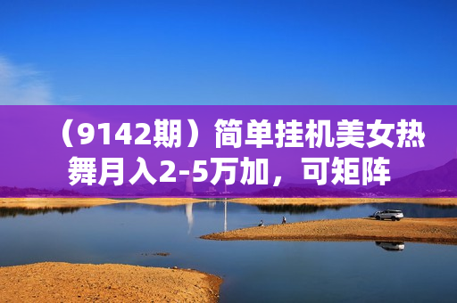 （9142期）简单挂机美女热舞月入2-5万加，可矩阵