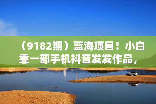 （9182期）蓝海项目！小白靠一部手机抖音发发作品，一单30-35，日入450+，我是如何