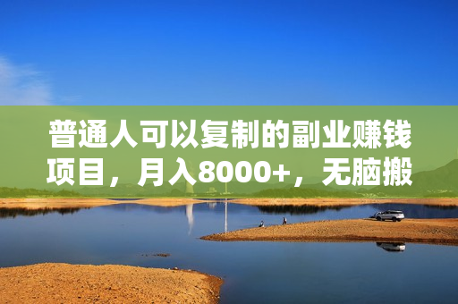 普通人可以复制的副业赚钱项目，月入8000+，无脑搬砖
