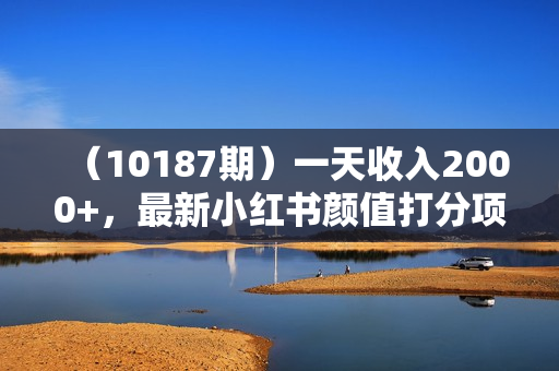 （10187期）一天收入2000+，最新小红书颜值打分项目，吸引小姐姐，刷爆后端收益