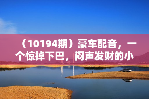（10194期）豪车配音，一个惊掉下巴，闷声发财的小生意，日赚15万!!!