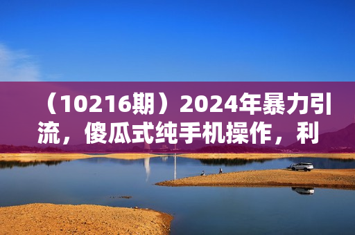 （10216期）2024年暴力引流，傻瓜式纯手机操作，利润空间巨大，日入3000+小白必学