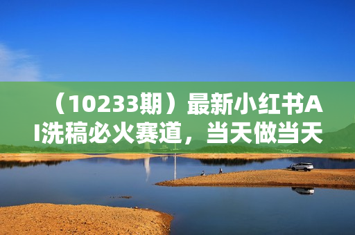 （10233期）最新小红书AI洗稿必火赛道，当天做当天上手 作品制作仅需1分钟，日入1000+