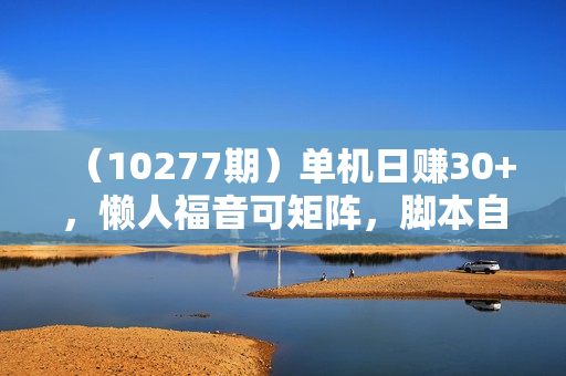 （10277期）单机日赚30+，懒人福音可矩阵，脚本自动操作稳定躺赚