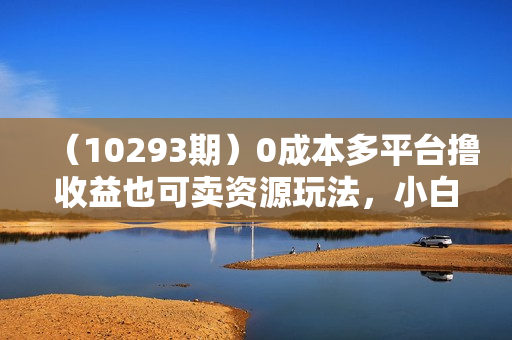 （10293期）0成本多平台撸收益也可卖资源玩法，小白轻松上手。详细教学日入500+附资源