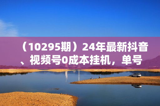 （10295期）24年最新抖音、视频号0成本挂机，单号每天收益上百，可无限挂