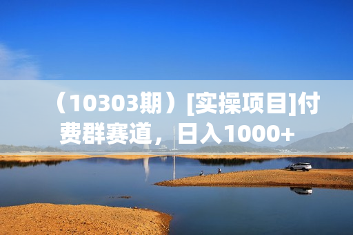 （10303期）[实操项目]付费群赛道，日入1000+