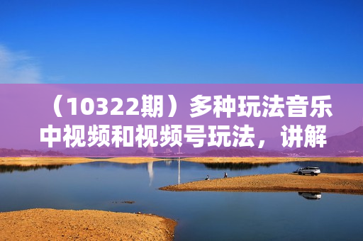 （10322期）多种玩法音乐中视频和视频号玩法，讲解技术可多赛道。详细教程+附带素