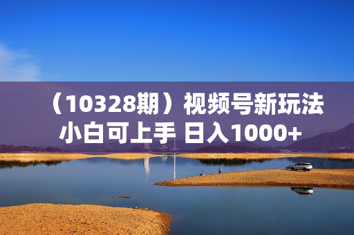 （10328期）视频号新玩法 小白可上手 日入1000+