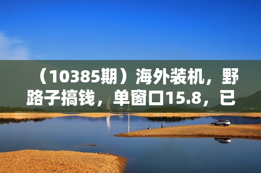 （10385期）海外装机，野路子搞钱，单窗口15.8，已变现10000+