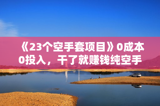 《23个空手套项目》0成本0投入，干了就赚钱纯空手套生意经