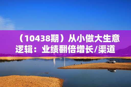 （10438期）从小做大生意逻辑：业绩翻倍增长/渠道快速裂变/利润稳定增长/全网营销创新