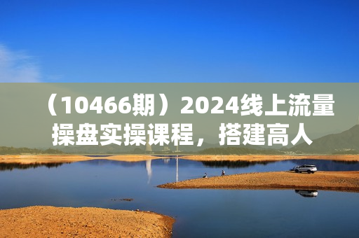 （10466期）2024线上流量 操盘实操课程，搭建高人效流量团队，掌握多平台流量-8节课