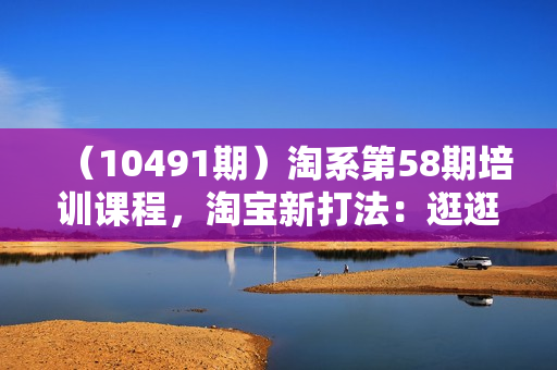 （10491期）淘系第58期培训课程，淘宝新打法：逛逛 +无界（20节课）