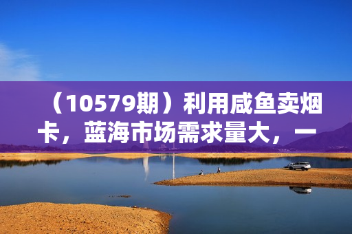 （10579期）利用咸鱼卖烟卡，蓝海市场需求量大，一单9.9单日收益1000+，可批量操作