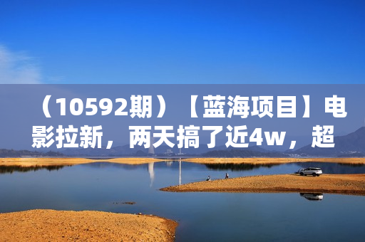 （10592期）【蓝海项目】电影拉新，两天搞了近4w，超好出单，直接起飞