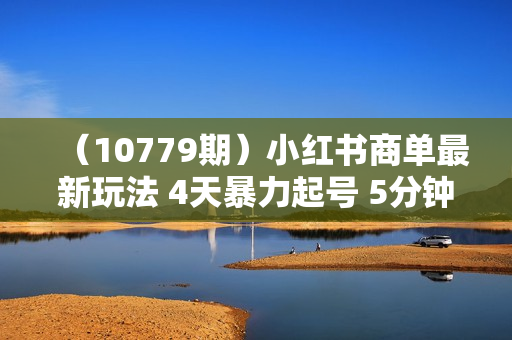 （10779期）小红书商单最新玩法 4天暴力起号 5分钟一条爆款作品 月入1000+