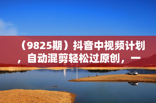（9825期）抖音中视频计划，自动混剪轻松过原创，一键分发多平台赚播放收益，月入1w+