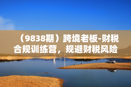 （9838期）跨境老板-财税合规训练营，规避财税风险、提升企业利润