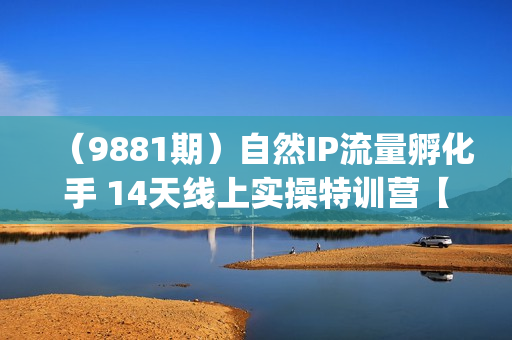 （9881期）自然IP流量孵化手 14天线上实操特训营【第9期】月入5w+百万爆款打造 (74节)