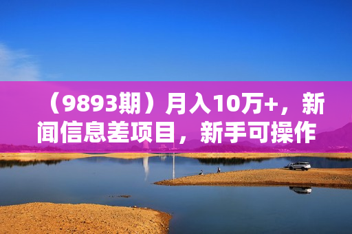 （9893期）月入10万+，新闻信息差项目，新手可操作