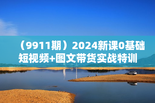 （9911期）2024新课0基础短视频+图文带货实战特训营：玩转平台，轻松打造爆款（59节）